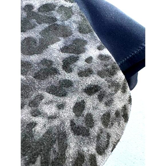 RARE!!"STUART WEITZMAN" Knee High, Leopard Print/Black Boots,Size 9.5, Slip On‎ - Picture 8 of 12